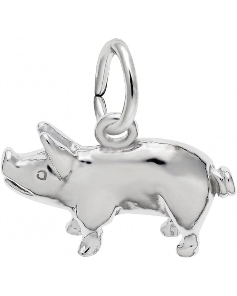 Pig Charm, Charms for Bracelets and Necklaces Sterling Silver $21.63 Bracelets