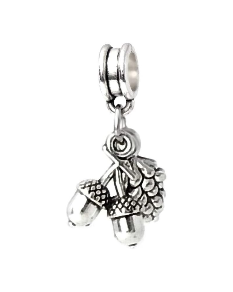 Dangle Acorns and Pine nut Charm for Bracelets $6.11 Bracelets