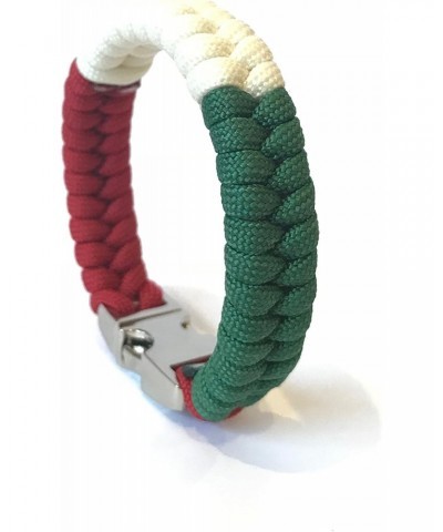 Italy Flag Mens & Women Paracord Bracelet Jewelry (Size 7.5) $15.00 Bracelets