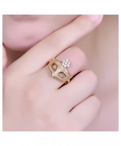 Women's Yellow Gold Plated Trillion Cut Created Citrine Cocktail Ring Jewelry CZ Cubic Zirconia Filled Promise Bands for Mom ...