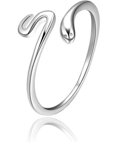 Celtic Knot Ring 925 Sterling Silver Open Middle Finger Knuckle Thumb Rings for Women Adjustable Size 4-7 Snake Ring $10.84 B...