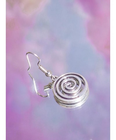 Y2K Cool Silver Swirl Hook Earrings Grunge Punk Rock Jewelry Dangling Accessories Coolest Romantic Gifts for Women Teen Girls...