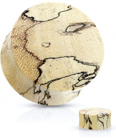 Spalted Tamarind Wood Saddle Plug 2GA (6mm) $10.99 Body Jewelry