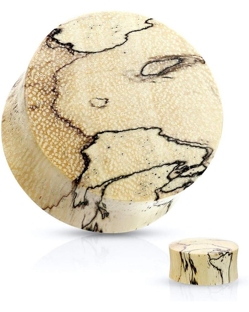 Spalted Tamarind Wood Saddle Plug 2GA (6mm) $10.99 Body Jewelry