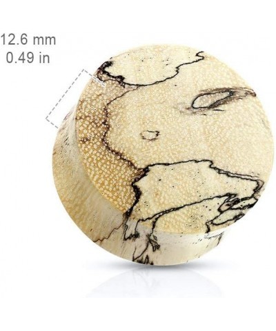 Spalted Tamarind Wood Saddle Plug 2GA (6mm) $10.99 Body Jewelry