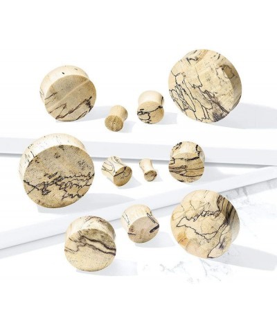 Spalted Tamarind Wood Saddle Plug 2GA (6mm) $10.99 Body Jewelry