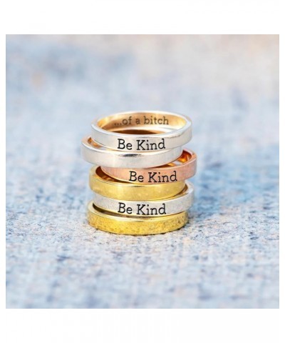 Be Kind Of A Bitch Ring For Women, To Sorority Sisters Best Friends Inspirational Motivational Stainless Steel Band Friendshi...