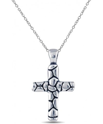 Charmsy Sterling Silver Jewelry Cross Pendant Necklace with Chain for Teen Women Antique Cross $17.99 Necklaces