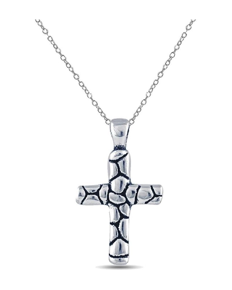 Charmsy Sterling Silver Jewelry Cross Pendant Necklace with Chain for Teen Women Antique Cross $17.99 Necklaces