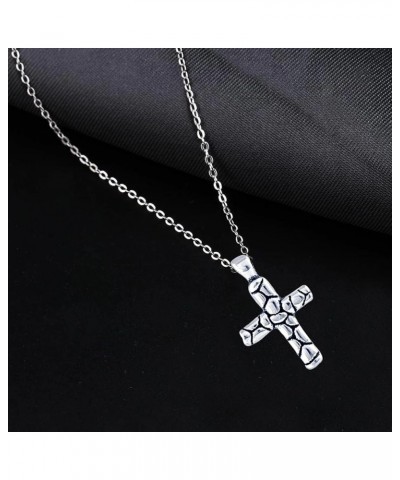 Charmsy Sterling Silver Jewelry Cross Pendant Necklace with Chain for Teen Women Antique Cross $17.99 Necklaces