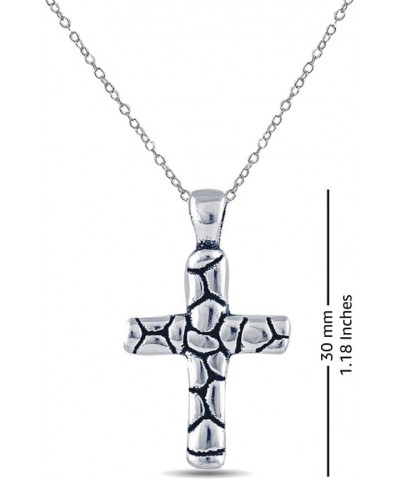 Charmsy Sterling Silver Jewelry Cross Pendant Necklace with Chain for Teen Women Antique Cross $17.99 Necklaces