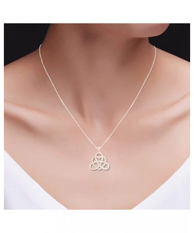 Jewel Zone US Irish Heart Celtic Vintage Pendant Necklace 14k Gold Over Sterling Silver rose-gold-plated-silver $18.59 Necklaces