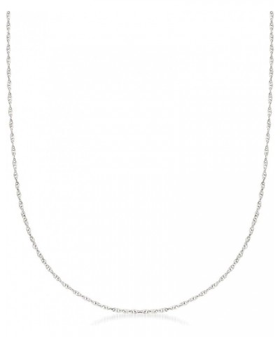 Italian 14kt White Gold Medium Rope-Chain Necklace 18.0 Inches $81.69 Necklaces