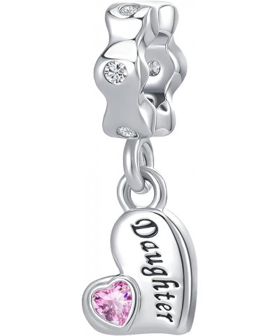 Mother Daughter Matching Charm Grandma Mom Son Dangle Bead fits Charms Bracelet Necklace for Mothers Day Birthday Gift Mother...