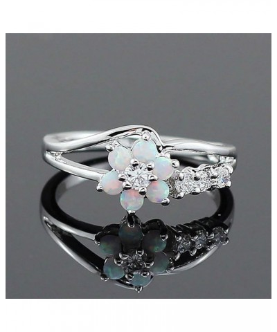 Womens Zircon Jewelry Rings Vintage Ladies Ring 10 White,Pink $4.19 Rings