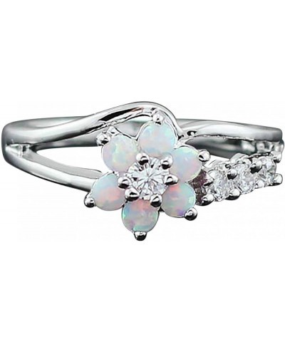 Womens Zircon Jewelry Rings Vintage Ladies Ring 10 White,Pink $4.19 Rings