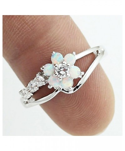 Womens Zircon Jewelry Rings Vintage Ladies Ring 10 White,Pink $4.19 Rings