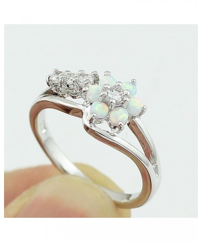 Womens Zircon Jewelry Rings Vintage Ladies Ring 10 White,Pink $4.19 Rings