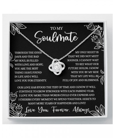 To My Beautiful Soulmate Necklace For Women, Necklace For Wife From Husband, Girlfriend Necklace From Boyfriend, To My Future...