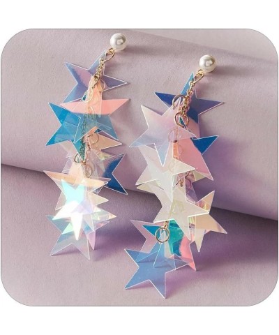 Star Earrings for Women Gold Star Tassel Earrings Star Dangle Earrings for Women Gifts for Girls star6 $8.84 Earrings