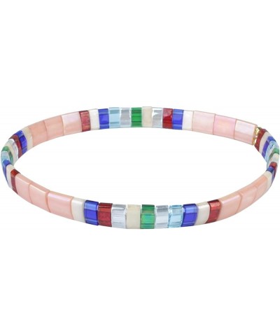 Stretch Bracelets Miyuki Tila Beads Bracelets Colorful Friendship Bracelets for Women 12Q $8.75 Bracelets