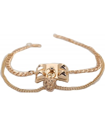 Women Western Fashion Jewelry Boot Bracelet Gold Metal Chain Shoe Anklet Western Lion Charm Spike $14.27 Anklets