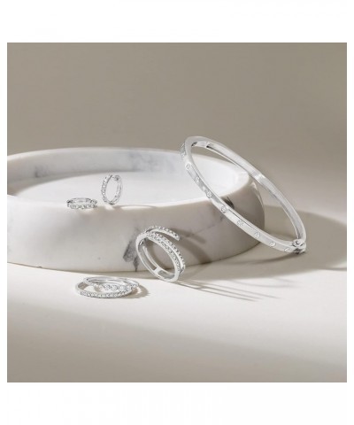 by Ross-Simons 0.50 ct. t.w. Diamond Bangle Bracelet in Sterling Silver 8.0 Inches $105.60 Bracelets