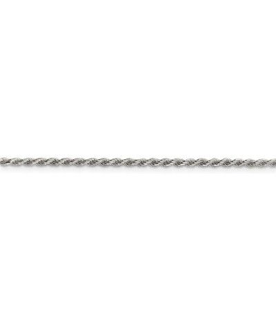 925 Sterling Silver Sparkle Cut Rope Chain Necklace Jewelry Gifts for Women in Silver Choice of Lengths 16 18 20 22 24 26 28 ...