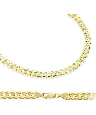 14k Solid Yellow Gold Cuban Curb Link Bracelet 3.2mm 7 $68.76 Bracelets