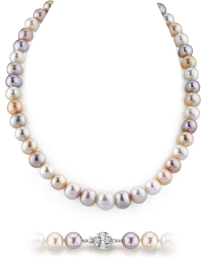 Freshwater Pearl Necklace for Women - Pearl Strand Necklace | Multi-Color Long Pearl Necklace with Genuine Cultured Pearls, 6...