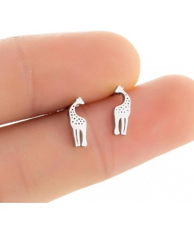 Elk Antlers Ear Crawler Earrings for Women Wrap Crawler Stud Earring Ear Cuffs Deer Animal Earrings Silver $6.71 Earrings