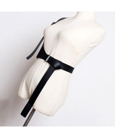 Women Rave Body Chest Harness Waist Belt Caged Bra Festival Dance Club Party Black4 $11.95 Body Jewelry