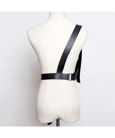 Women Rave Body Chest Harness Waist Belt Caged Bra Festival Dance Club Party Black4 $11.95 Body Jewelry