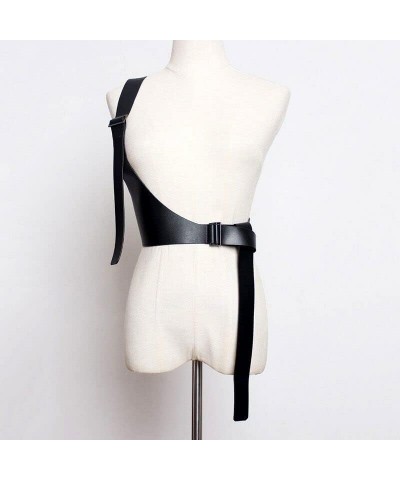 Women Rave Body Chest Harness Waist Belt Caged Bra Festival Dance Club Party Black4 $11.95 Body Jewelry