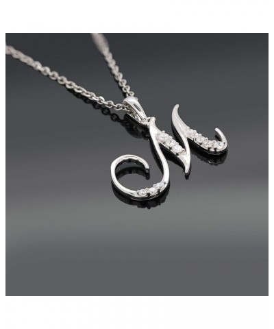 Stylish Initial Charms Pendants Necklaces for Women - Round Cut Diamond Alpahbet Letter Personalized Coin Name Necklaces for ...