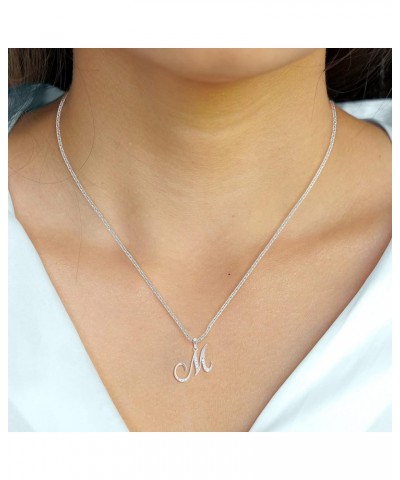 Stylish Initial Charms Pendants Necklaces for Women - Round Cut Diamond Alpahbet Letter Personalized Coin Name Necklaces for ...