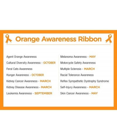 Leukemia Awareness Angel Orange Ribbon Awareness Pins(50 Pins) Flat Orange Ribbon Lapel Pin 5 $34.32 Others