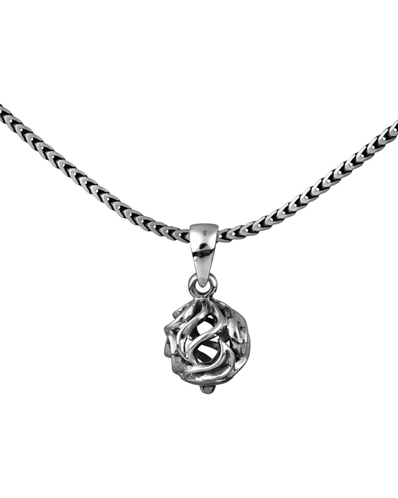 Paz Creations Sterling Silver Pendant Necklace | Mens Womens Removable Filigree Pendant | 925 Silver 22" Chain | Unisex Jewel...