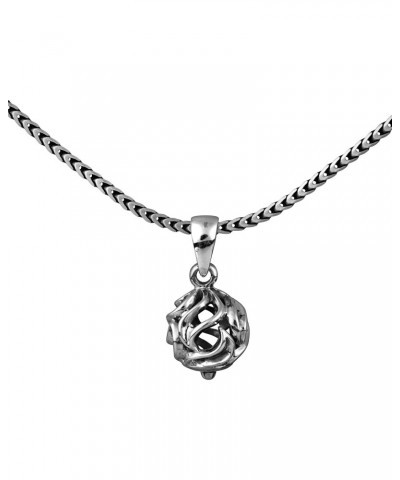 Paz Creations Sterling Silver Pendant Necklace | Mens Womens Removable Filigree Pendant | 925 Silver 22" Chain | Unisex Jewel...