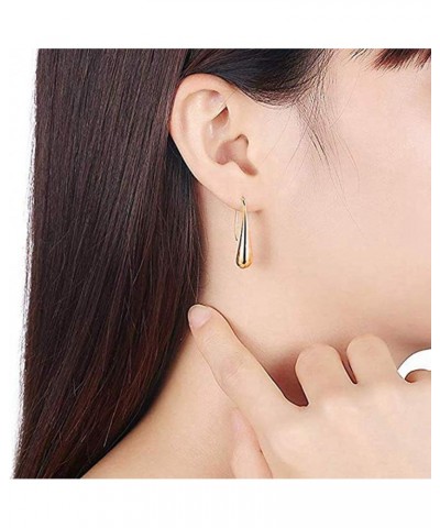 Fashion Stud Drop Dangle Earrings Set for Women Girls Fashion Women Water Drop Shape Alloy Hook Earrings Piercing Party Jewel...