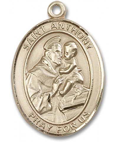 14 Karat Gold Catholic Patron Saint Medal Pendant, 1 Inch Saint Anthony of Padua $568.63 Necklaces