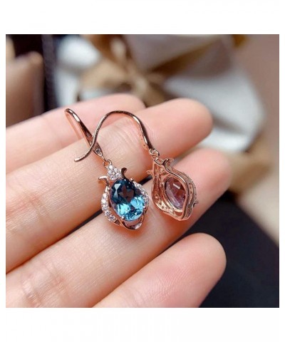 1 Pair Earrings Delicate Shining Sparkling Long Lasting Hook Earrings for Prom Rose Gold $3.28 Earrings