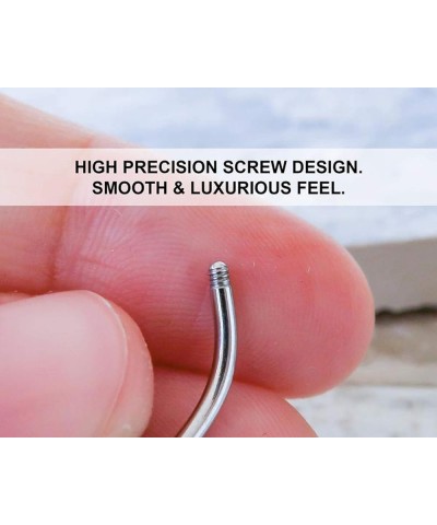 Belly Button Rings Surgical Steel for Women Girls Navel Belly Rings Piercing Ring Jewelry Pack Kit 14G Style 2-5pcs silver $7...