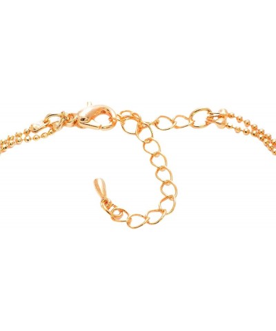 Double Line Rhinestone Crystal Initial Anklet A $7.79 Anklets