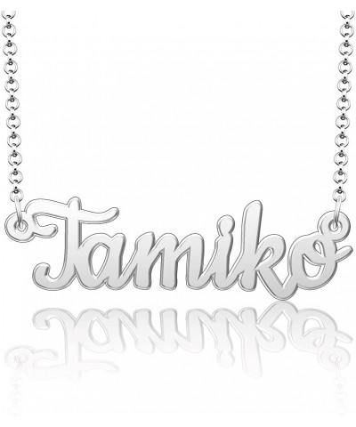 Custom Name Necklace Personalized 18K Gold Plated Nameplate Initial Necklaces Gift for Women Tamiko $15.90 Necklaces