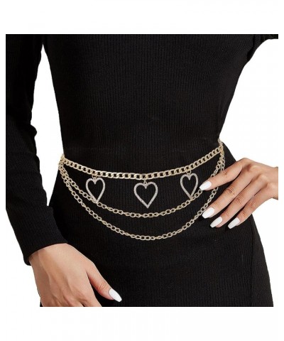 Body Chain Belt Boho Bikini Waist Chains Sexy Beach Body Chain Gothic Belly Chain for Women and Girls E $10.00 Body Jewelry