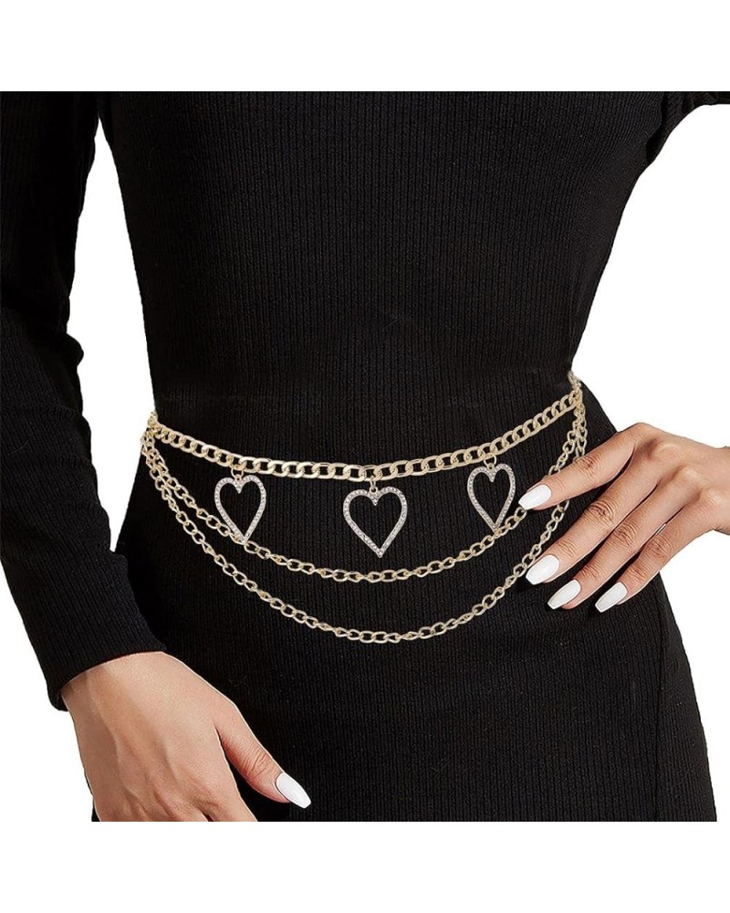 Body Chain Belt Boho Bikini Waist Chains Sexy Beach Body Chain Gothic Belly Chain for Women and Girls E $10.00 Body Jewelry