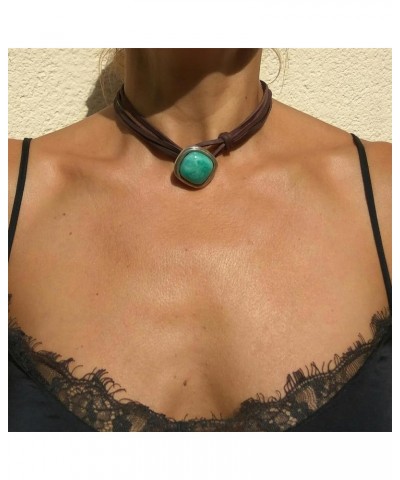 Boho Necklaces for Women Bohemian Choker Necklace for Women Layered Coin Necklace Jewelry Gifts for Girls B $7.53 Necklaces