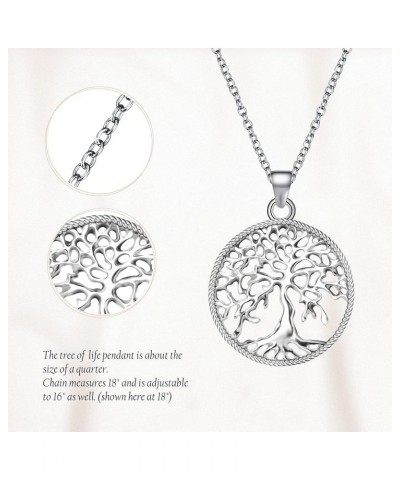 Tree of Life Necklace - 14K Whited Gold Plated Tree of Life Necklace | Gifts for Mom | Grandma Gifts | Bouns Mom Gifts | Neck...