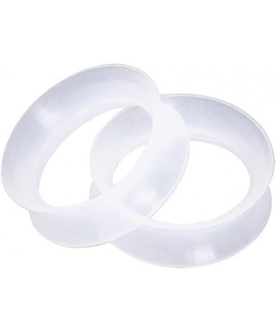 Clear Ultra Thin Double Flared Silicone Saddle Tunnel Plugs, Sold as a Pair 5mm (4GA) $7.78 Body Jewelry